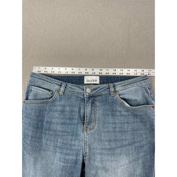 DU/ER Jeans Denim Pants Womens 30 x 30 Medium Wash‎ Stretch Girlfriend WFLR5001 - Picture 8 of 9